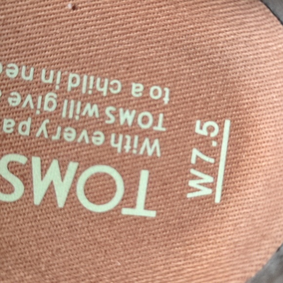 Toms Shade Heritage Canvas Jute Slip On Shoes Size 7.5 - Picture 9 of 10